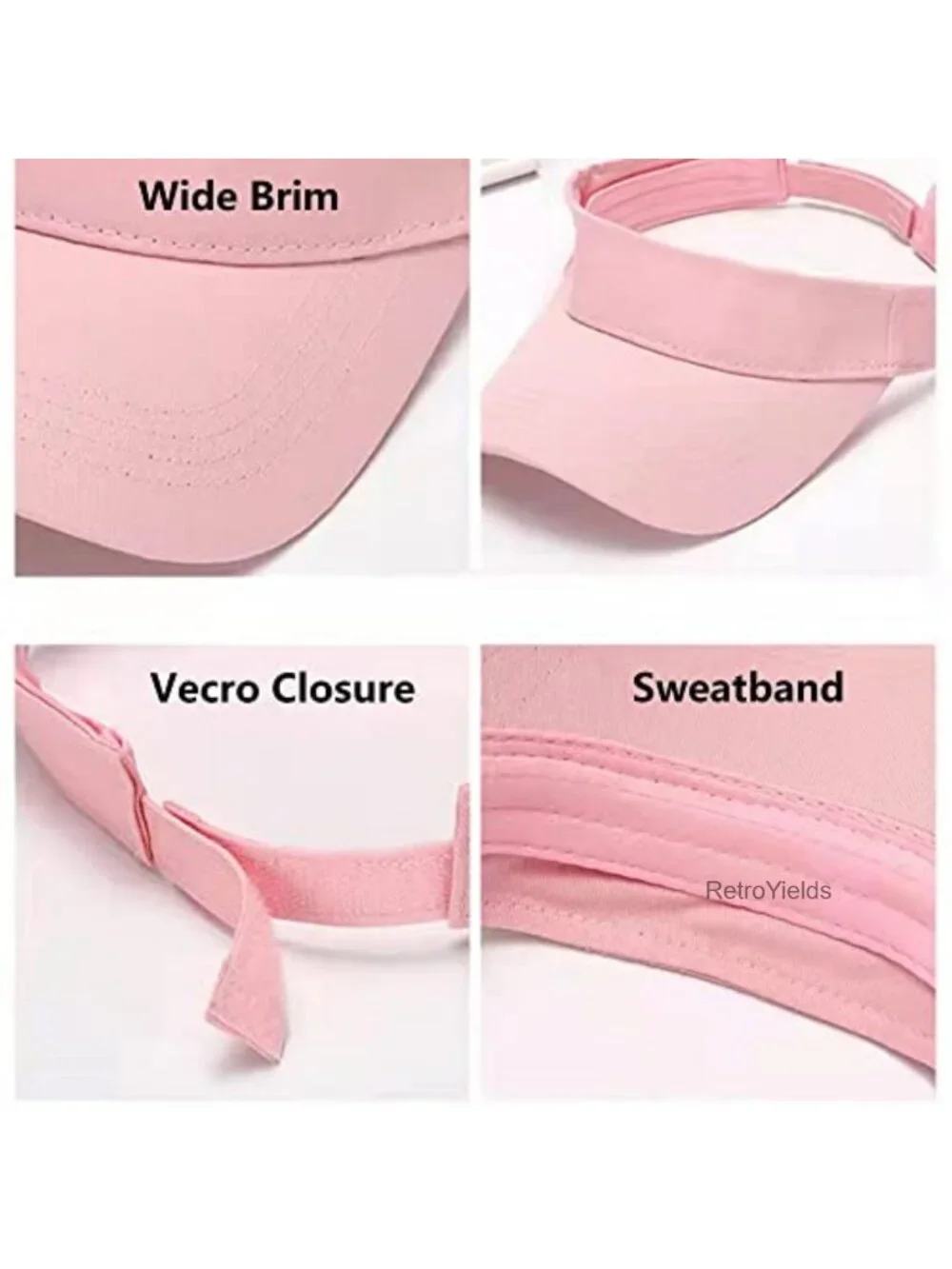 Toddler Sun Visor Girls Summer UV Protection Cotton Adjustable Sport Cap